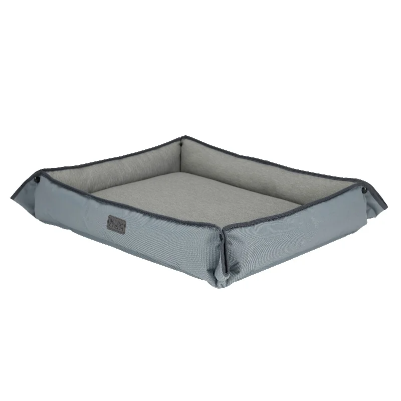 Four Way Pet Bed for Large Dogs 28X24X3-Inch, Grey