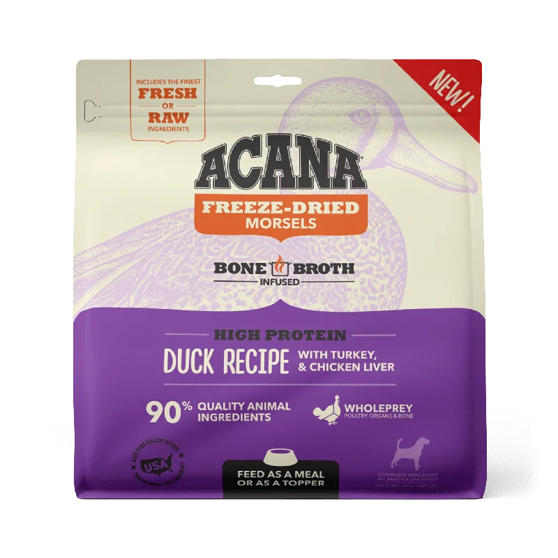 Acana Freeze-Dried Food Duck Recipe Morsels for Dogs