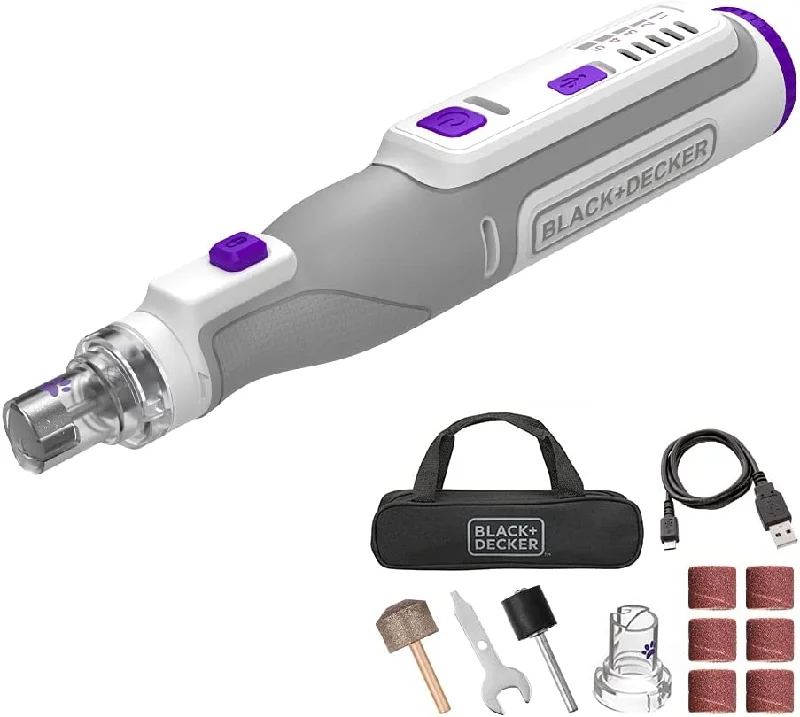 8V MAX* Cordless Rechargeable Pet Nail Trimmer & Rotary Tool