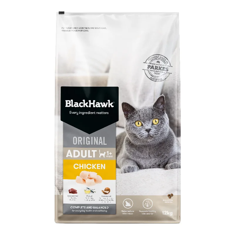 Black Hawk Chicken Cat Dry Food 12kg