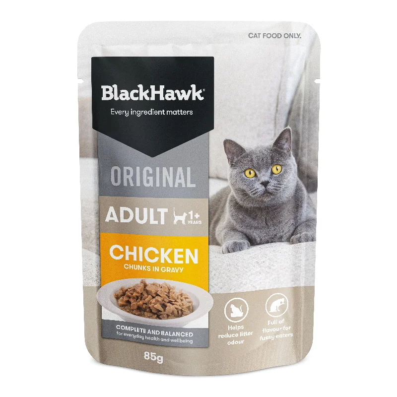 Black Hawk Chicken in Gravy Cat Wet Food 85g