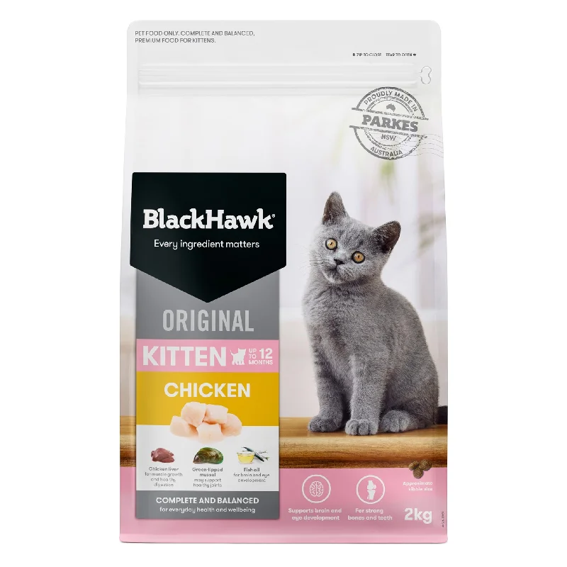 Black Hawk Chicken Kitten Dry Food 2kg