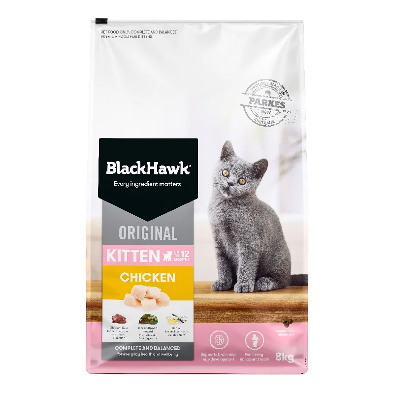 Black Hawk Chicken Kitten Dry Food 8kg