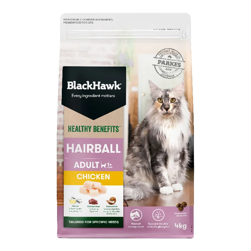 Black Hawk Healthy Benefits Hairball Chicken Cat Dry Food 4kg