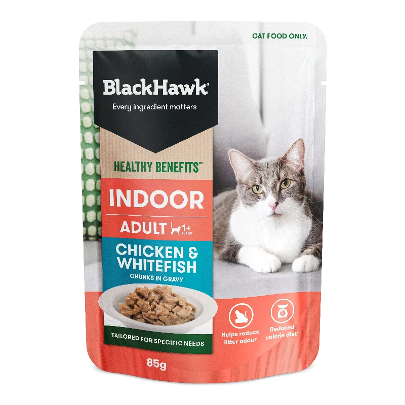 Black Hawk Healthy Benefits Indoor Cat Wet Food 85g