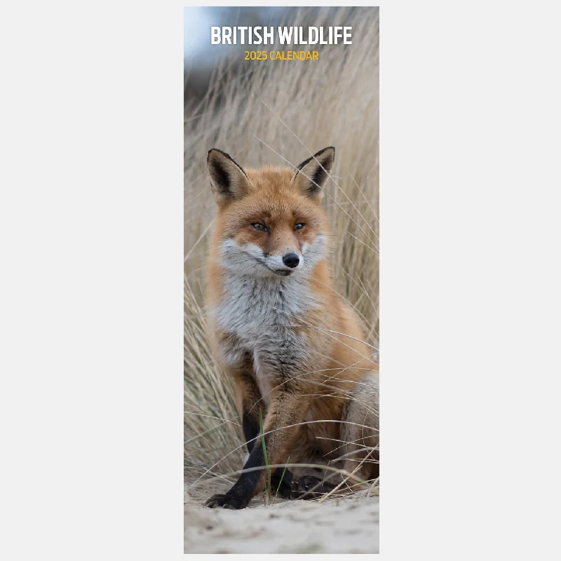 British Wildlife Slim Calendar 2025