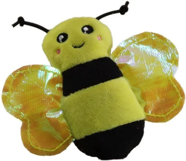 Catnip Crinkles Bumble Bee, 4.5"