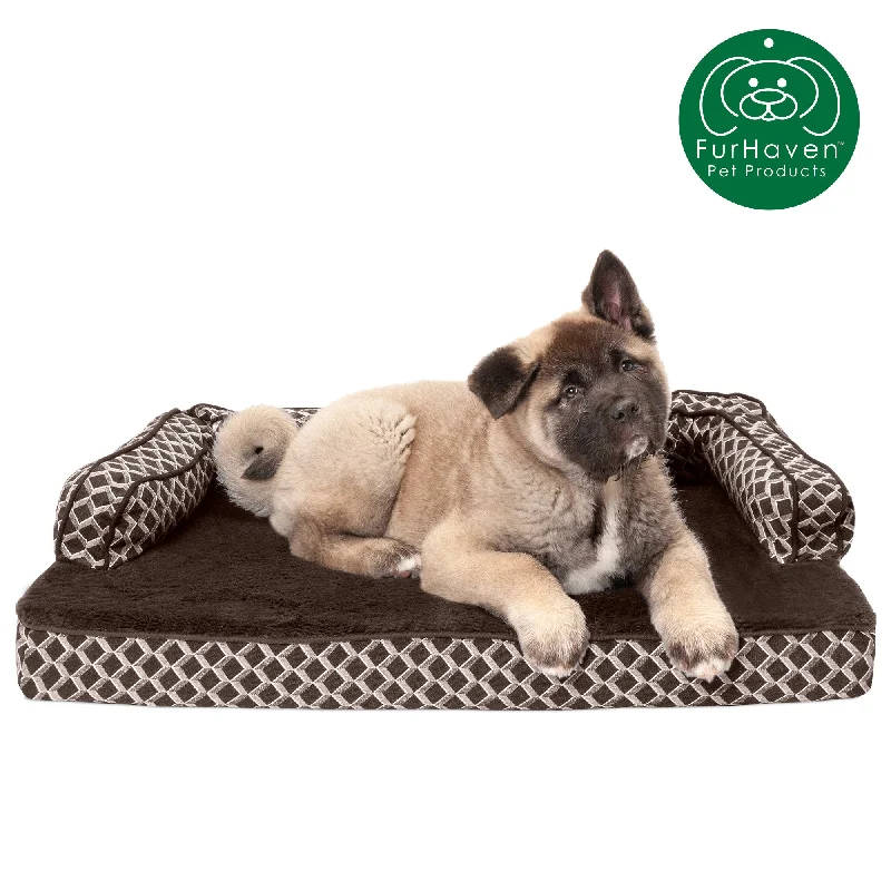 Cooling Gel Orthopedic Plush Comfy Couch Pet Bed