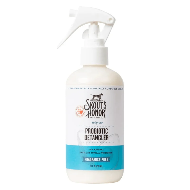 Probiotic Detangler For Dogs & Cats - Fragrance Free - 8 oz