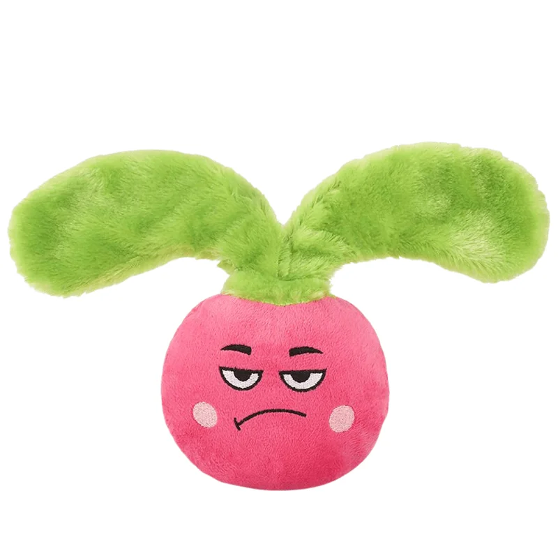 Plush Dog Toy - Feisty Veggie - Radish