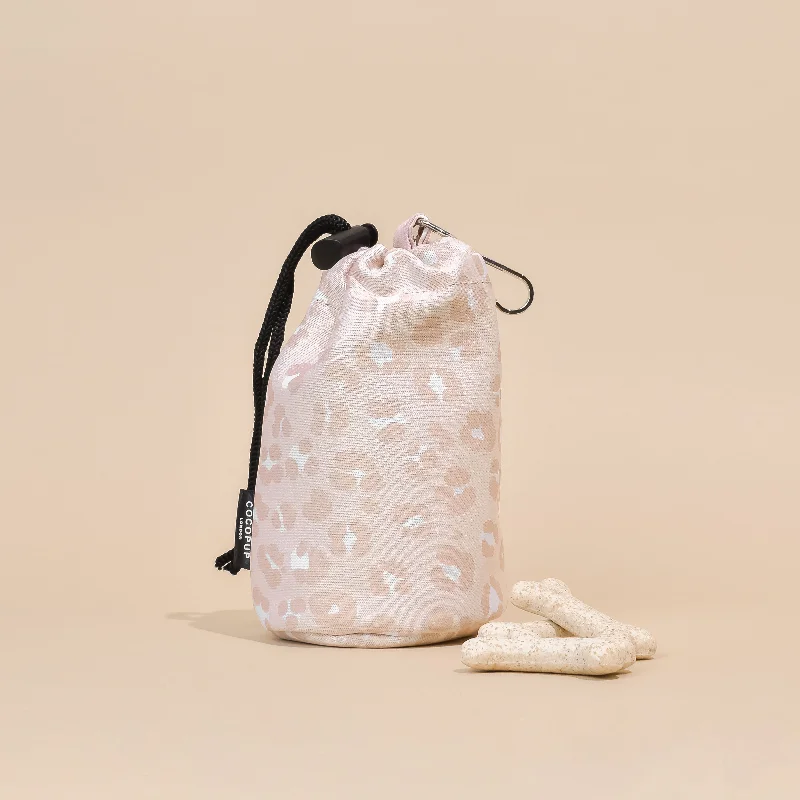 Drawstring Treat Pouch - Nude Chic Leopard