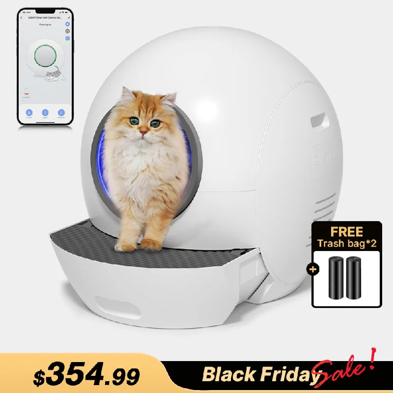 Els Pet Spaceship Odor-free Self Cleaning Litter Box