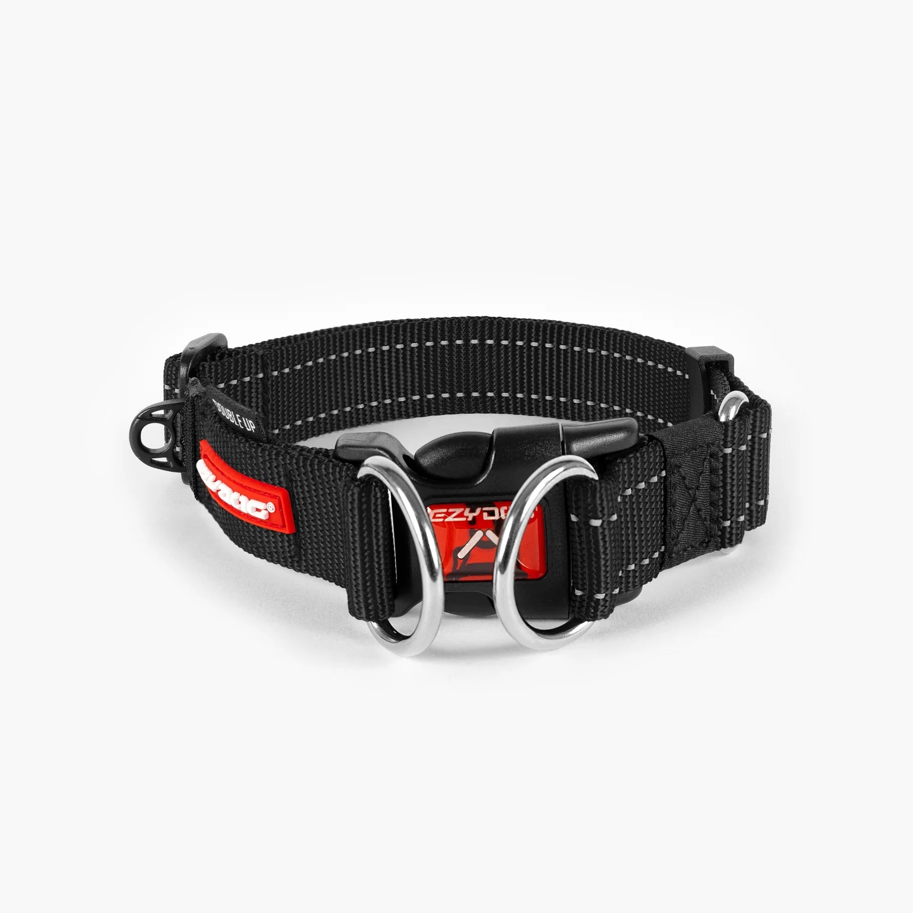 EzyDog Double Up Dog Collar Black Extra Large