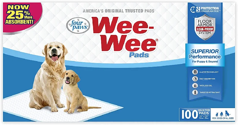 Four Paws Wee-Wee Dog Training Pads 22 in x 23 in - 100 count