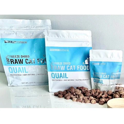 Freeze Dry Australia Freeze Dried Natural Raw Cat Food Quail 25g