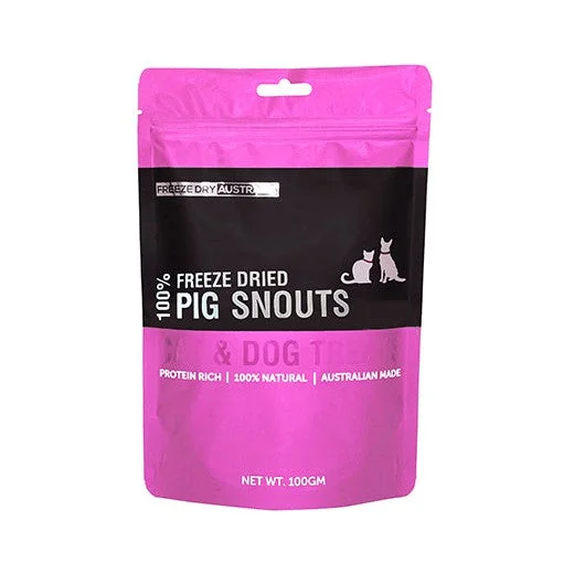 Freeze Dry Australia Pig Snouts Natural Raw Treat for Dogs 100g