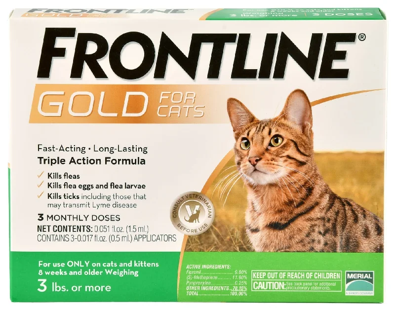 Frontline Gold for Cats, 3-pk