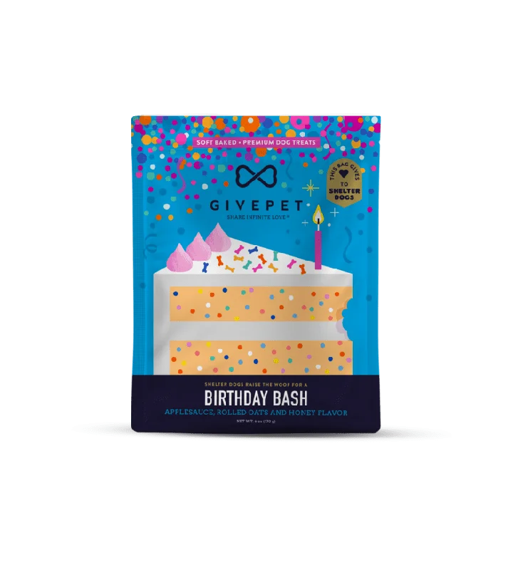 GivePet Birthday Bash Soft Baked Treats for Dogs