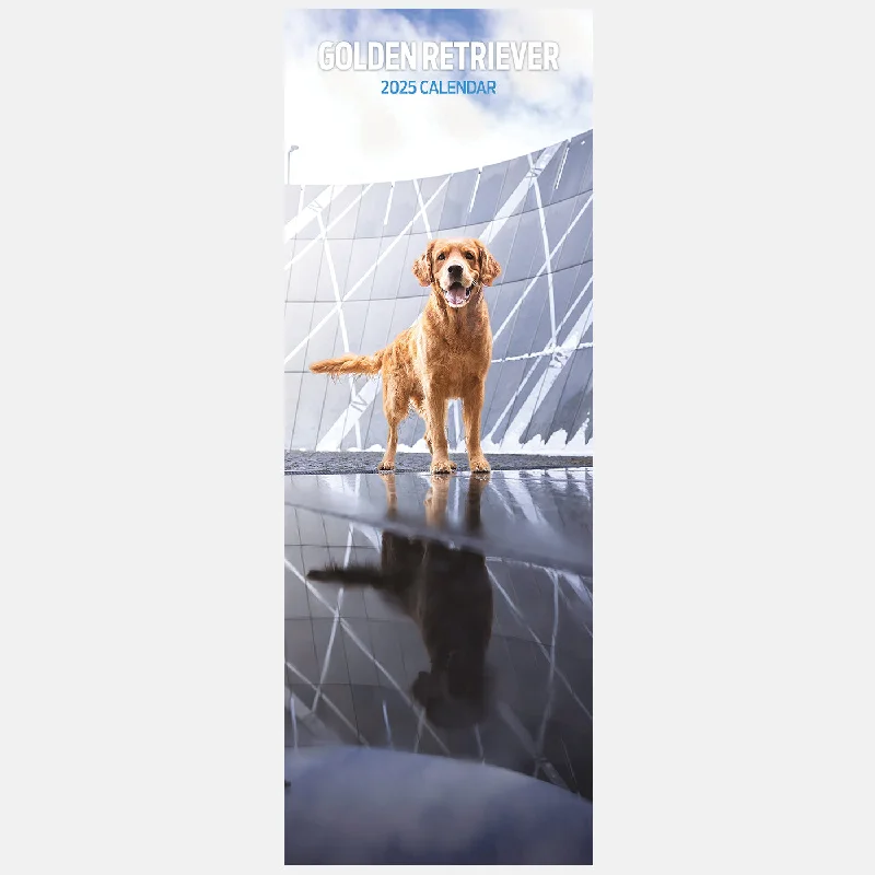 Golden Retriever Slim Calendar 2025