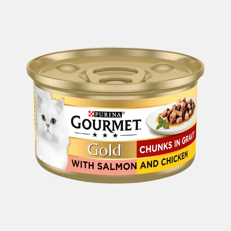 Gourmet Gold Salmon and Chicken In Gravy Cat Food (12 x 85g)