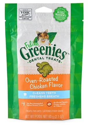 Greenies Feline Dental Treats, 2.1 oz