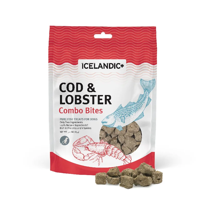 Icelandic+ Combo Bites Cod & Lobster Soft Dog Treats, 2.5oz