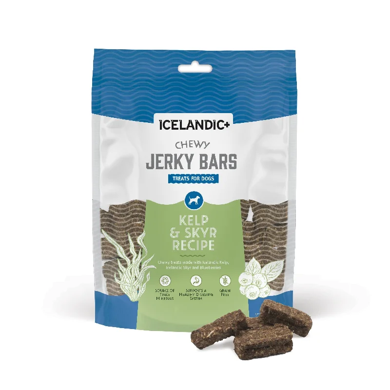 Icelandic+ Jerky Bars Kelp & Skyr Recipe Soft Dog Treats, 2.5oz