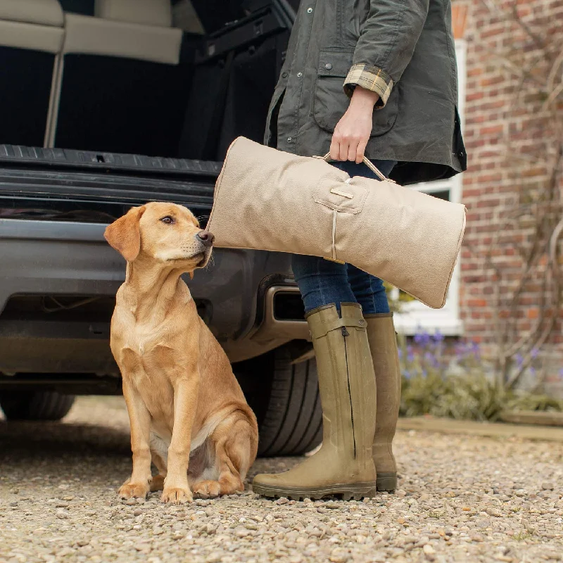 Travel Mat in Sand Rhino Tough Faux Leather by Lords & Labradors