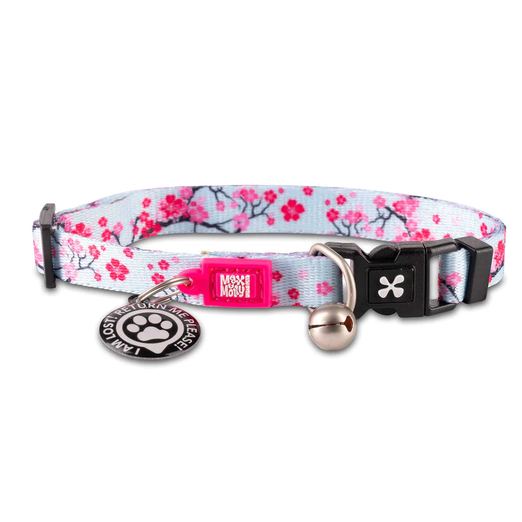 Max & Molly Cherry Bloom Smart ID Cat Collar