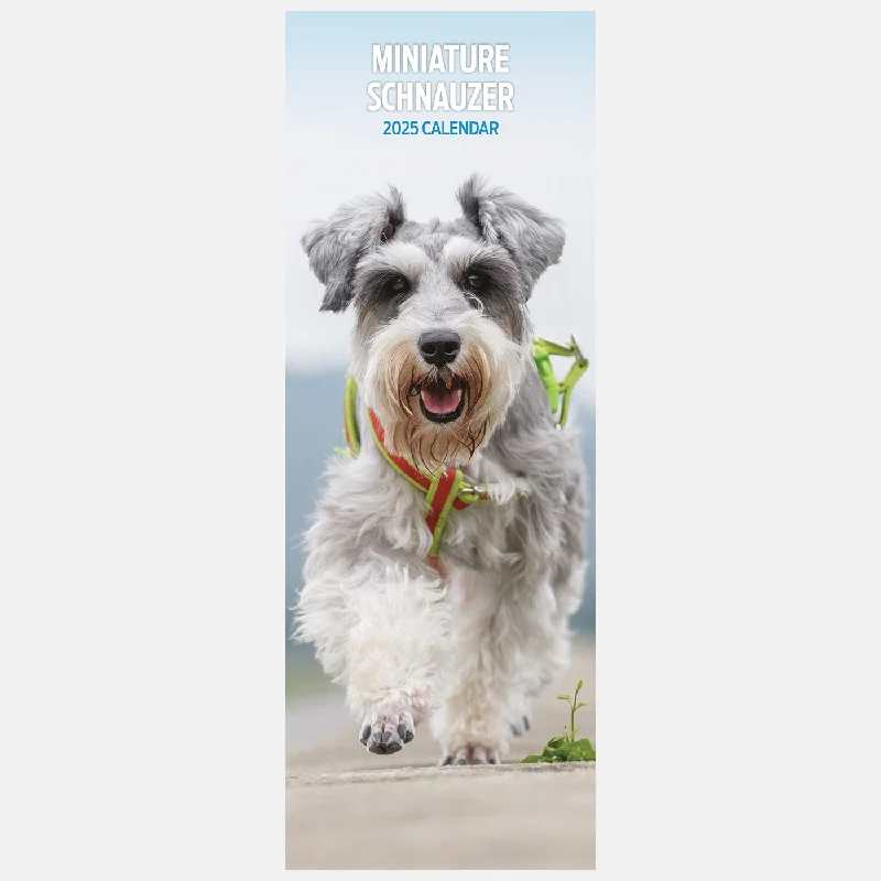 Miniature Schnauzer Slim Calendar 2025