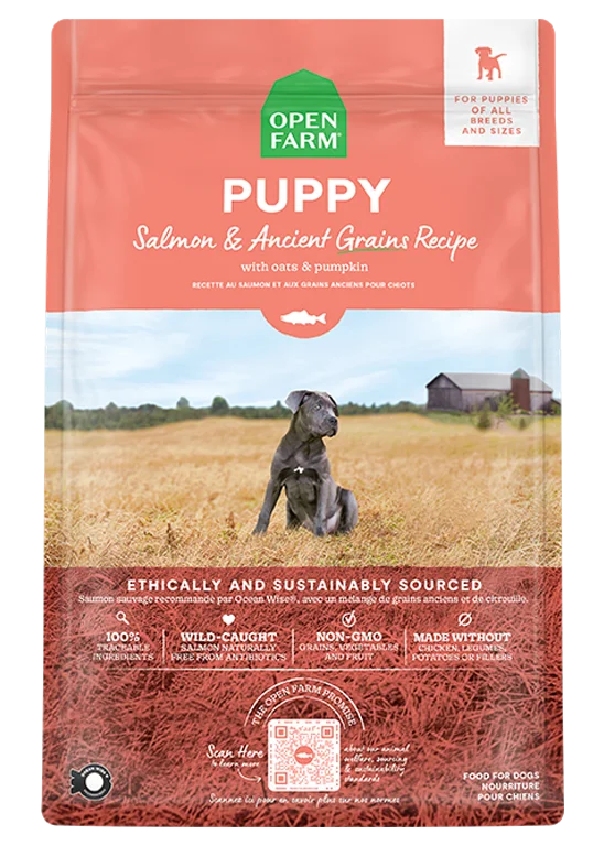 Open Farm Ancient Grains Salmon Puppy Dry Dog Food