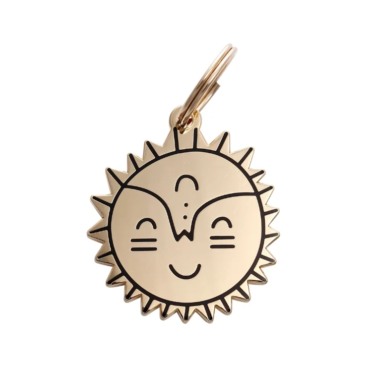 Smiling Sun Pet ID Tag