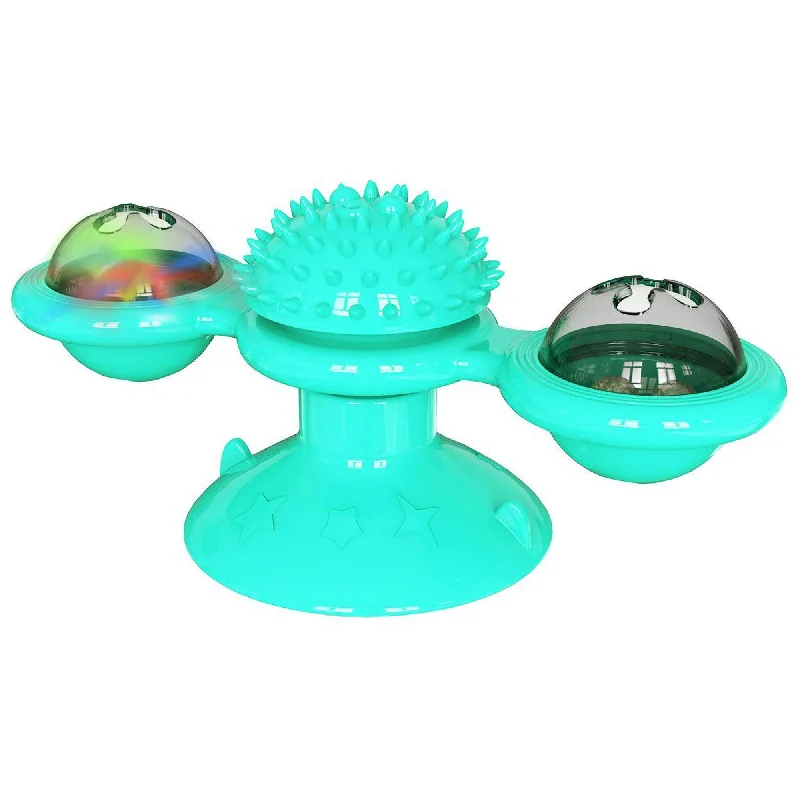 Pet Life® Windmill Suction Cup Cat Toy