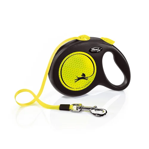 Retractable Leash - New Neon - L Tape 16 ft/5 m