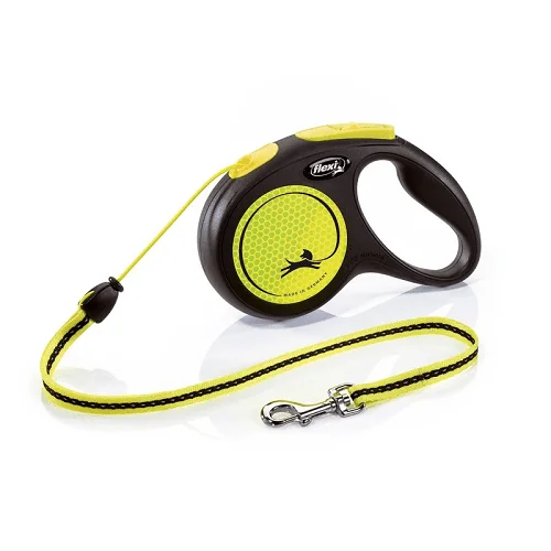 Retractable Leash - New Neon - M Cord 16 ft/5 m