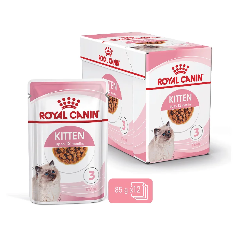 Royal Canin Kitten Instinctive with Gravy Wet Cat Food Pouches 85g x 12