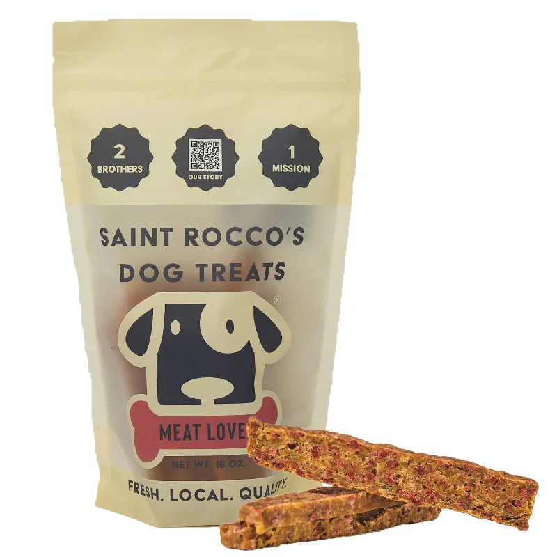 Saint Rocco's USA Human Grade Meat Lover Recipe Jerky Dog Treats