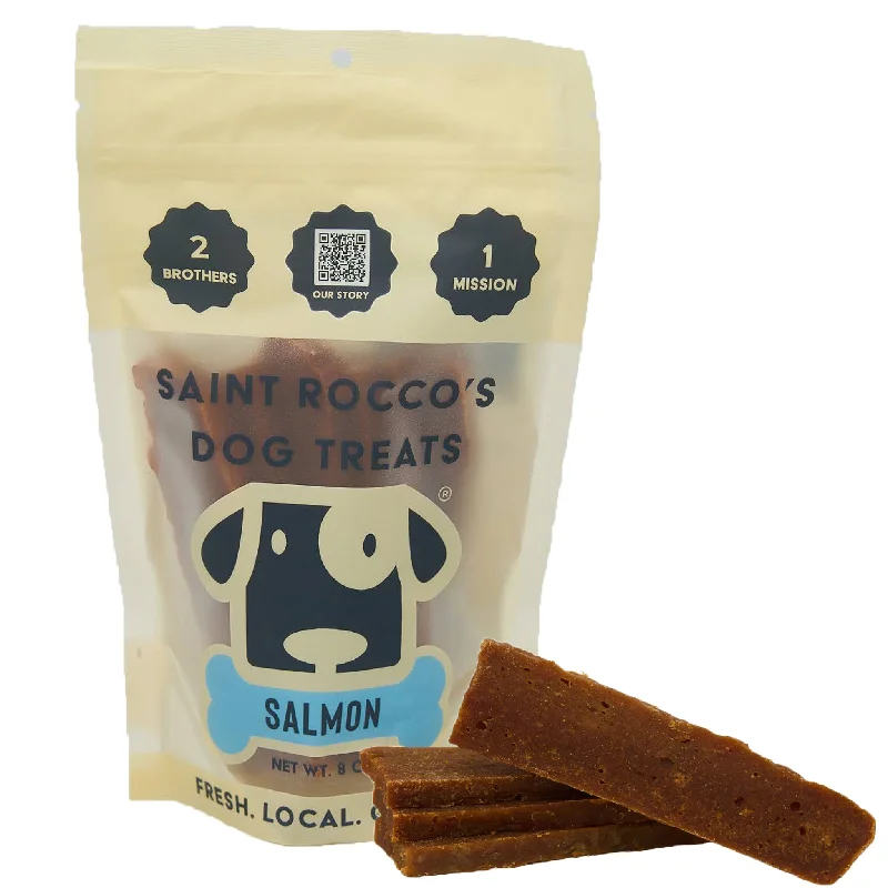 Saint Rocco's USA Human Grade Salmon Recipe Jerky Dog Treats