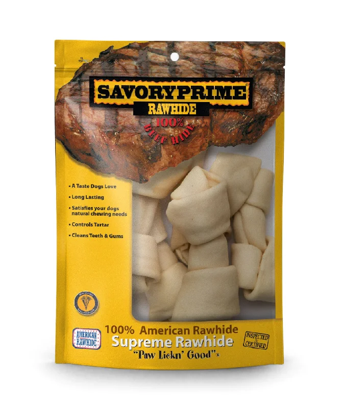 Savory Prime 6-7” Medium Bone White for Dogs - 6 pk