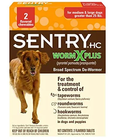 Sentry WormX Plus Large Dog 2 pk