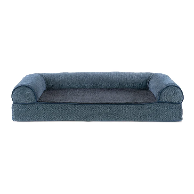 Sofa Dog Bed - Faux Fleece & Chenille