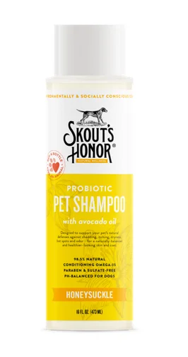 Skouts Honor Probiotic Pet Shampoo - Honeysuckle 16 oz.