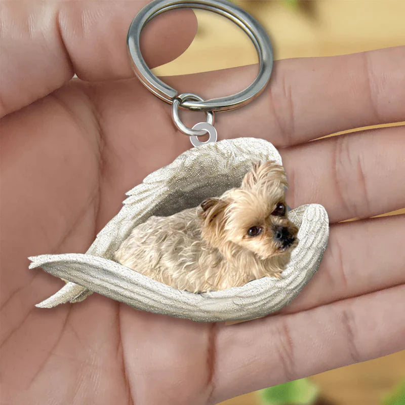 Sleeping Angel Acrylic Keychain Yorkshire Terrier02