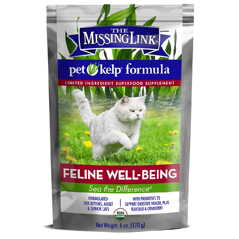 The Missing Link Pet Kelp Feline Well Being Formula Organic Limited Ingredient Superfood Supplement for Cats