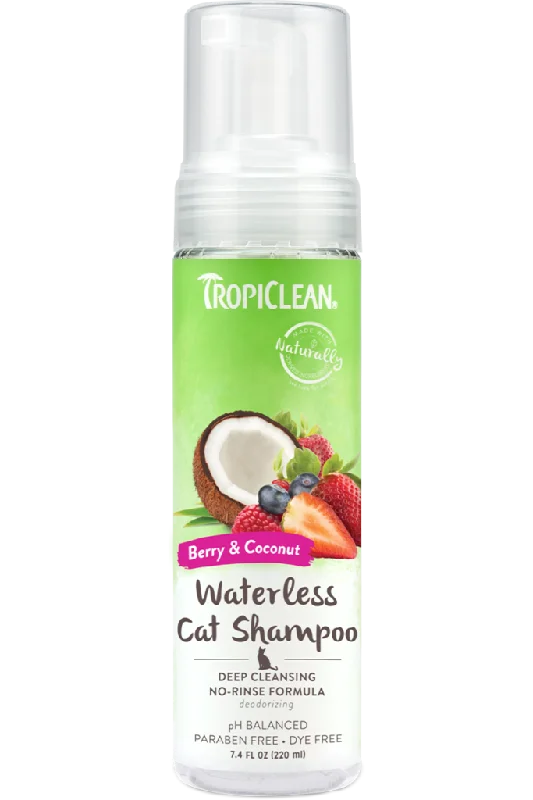 Tropiclean Berry & Coconut Deep Cleaning Waterless Shampoo For Cats