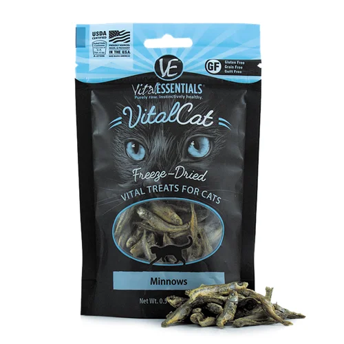 Vital Essentials Freeze Dried Minnows Treats for Cats